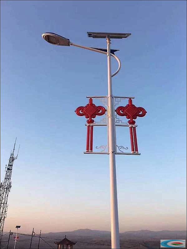中國結太陽能路燈